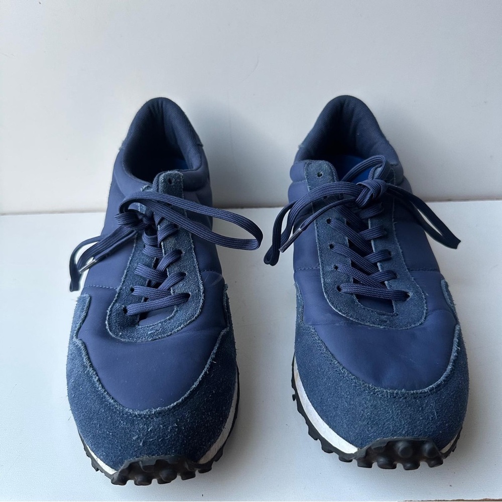 GREATS Blue Suede & Nylon Sneakers Men’s Shoes with Vibram Lug Sole Size:10.5